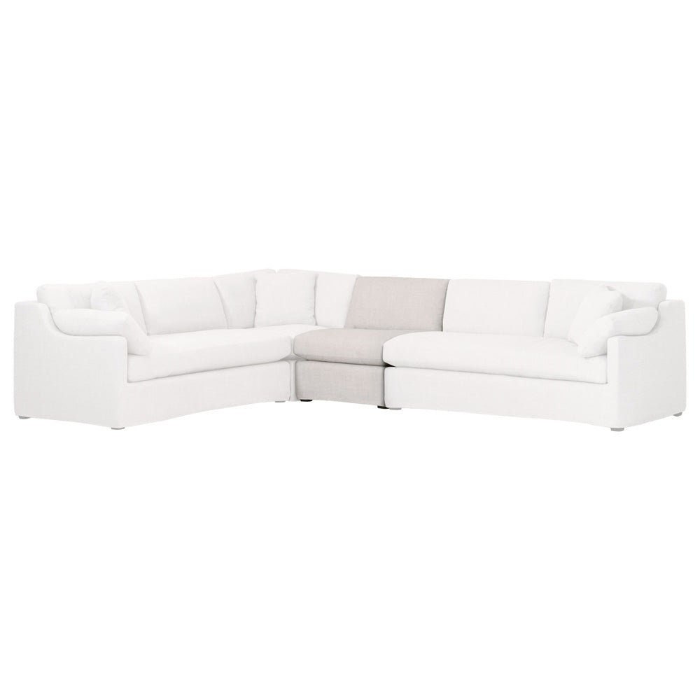 Essentials For Living - Stitch & Hand - Upholstery Lena Modular Slipcover 1-Seat Armless Chair - 6603-1S.BISQ view 6