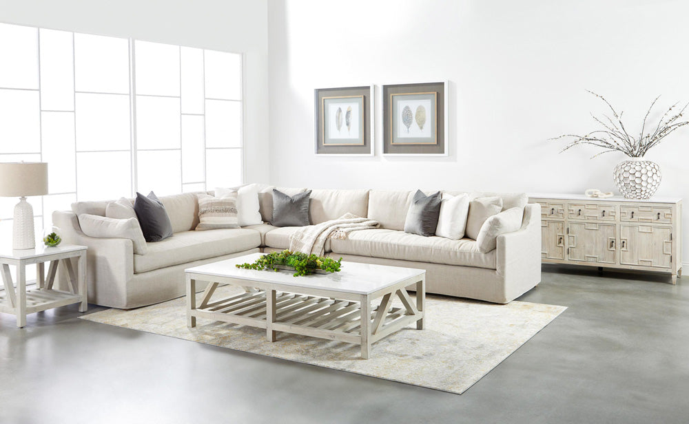 Essentials For Living - Stitch & Hand - Upholstery Lena Modular Slipcover 1-Seat Armless Chair - 6603-1S.BISQ view 11