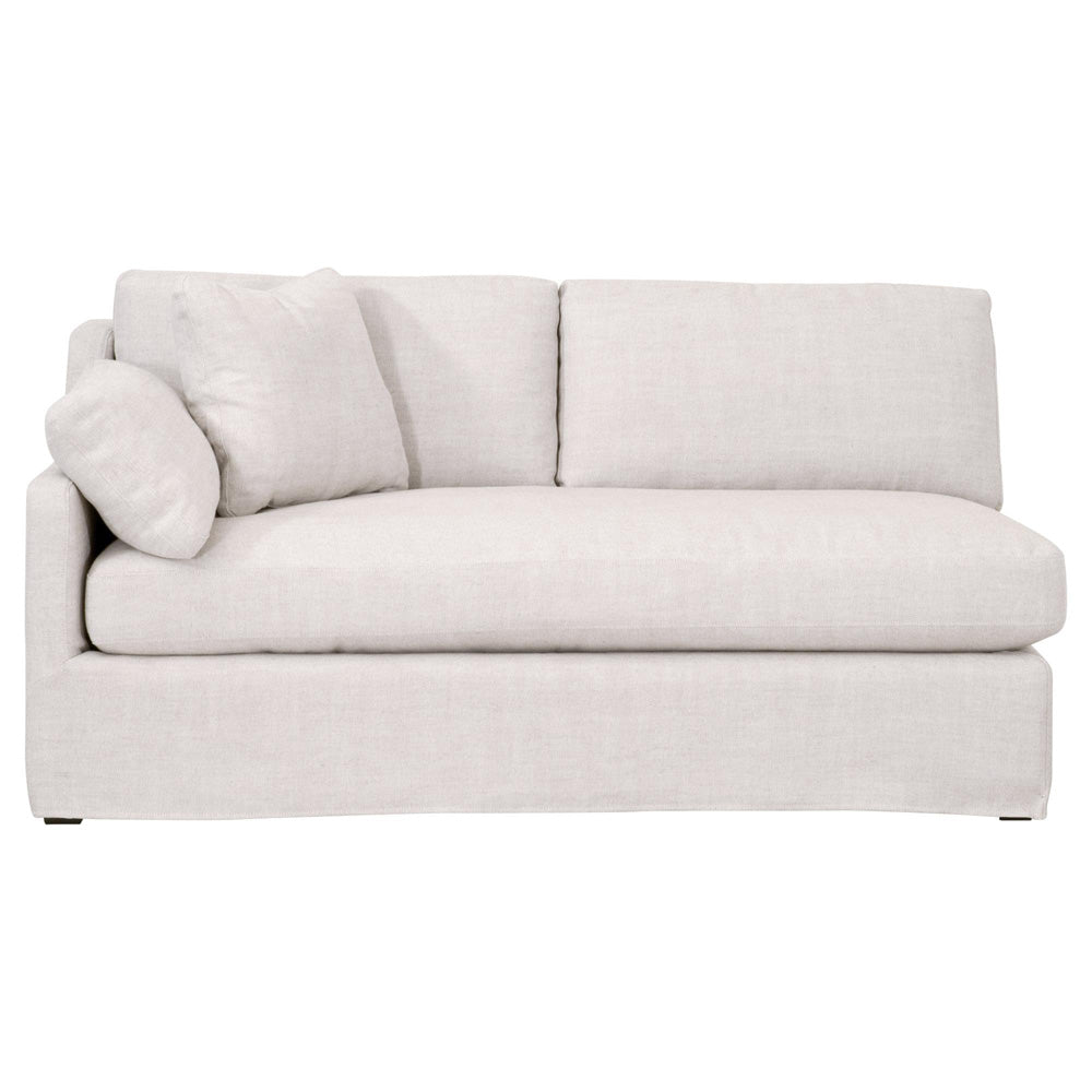 Essentials For Living - Stitch & Hand - Upholstery Lena Modular Slipcover 2-Seat Left Slope Arm Sofa - 6603-2S1LA.BISQ view 1