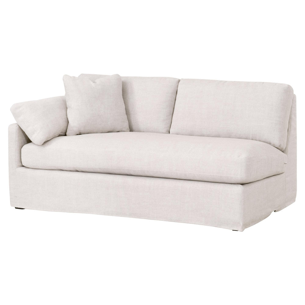 Essentials For Living - Stitch & Hand - Upholstery Lena Modular Slipcover 2-Seat Left Slope Arm Sofa - 6603-2S1LA.BISQ view 3