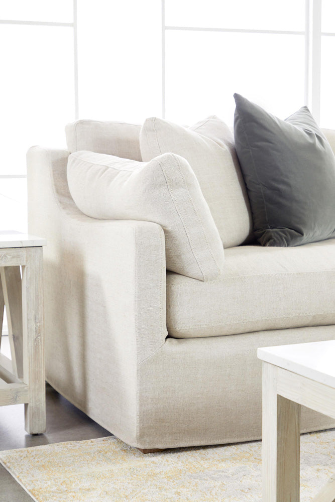Essentials For Living - Stitch & Hand - Upholstery Lena Modular Slipcover 2-Seat Left Slope Arm Sofa - 6603-2S1LA.BISQ view 9