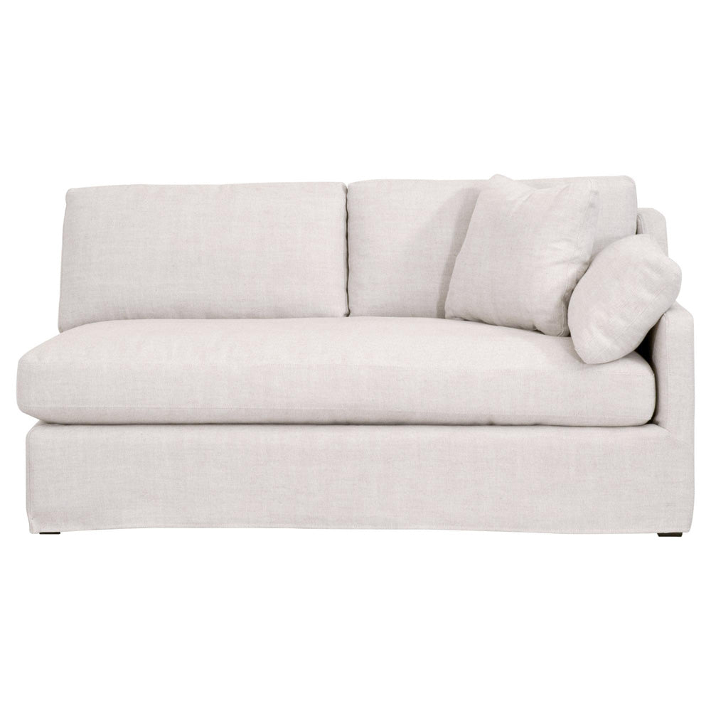 Essentials For Living - Stitch & Hand - Upholstery Lena Modular Slipcover 2-Seat Right Slope Arm Sofa - 6603-2S1RA.BISQ view 1