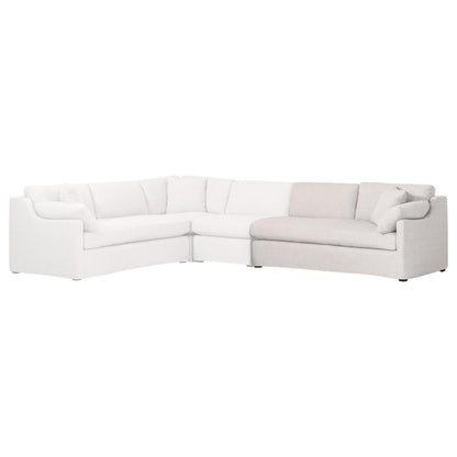 Essentials For Living - Stitch & Hand - Upholstery Lena Modular Slipcover 2-Seat Right Slope Arm Sofa - 6603-2S1RA.BISQ view 5