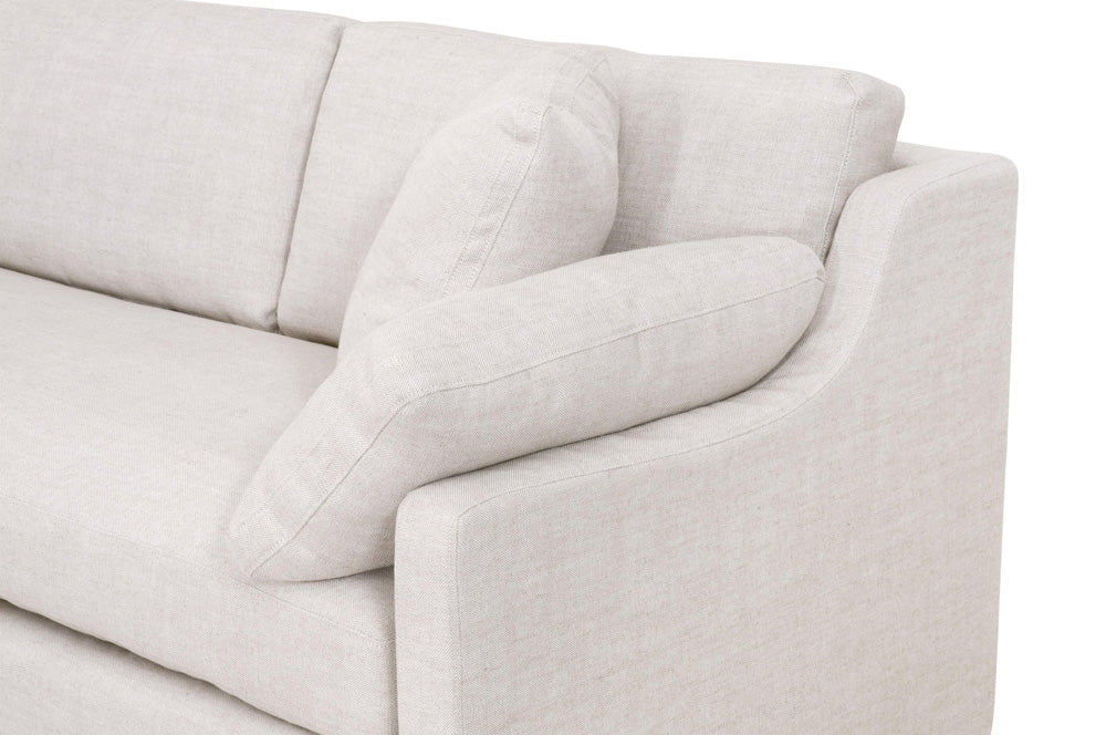 Essentials For Living - Stitch & Hand - Upholstery Lena Modular Slipcover 2-Seat Right Slope Arm Sofa - 6603-2S1RA.BISQ view 7