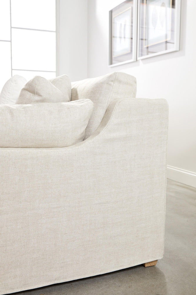 Essentials For Living - Stitch & Hand - Upholstery Lena Modular Slipcover 2-Seat Right Slope Arm Sofa - 6603-2S1RA.BISQ view 8