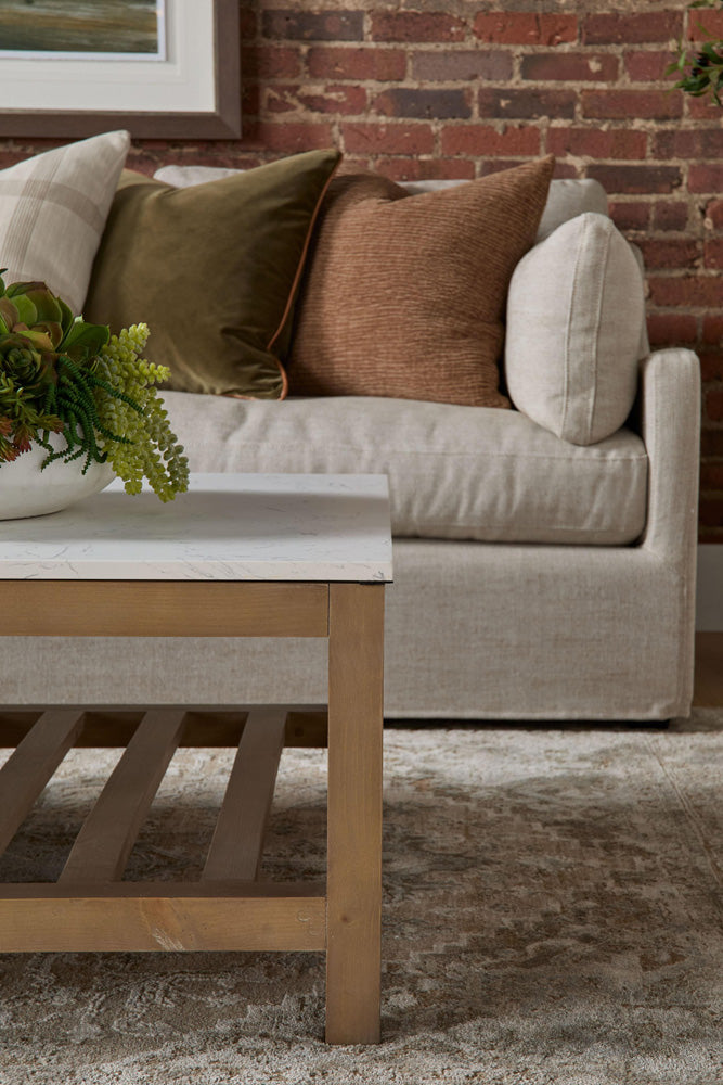 Essentials For Living - Stitch & Hand - Upholstery Lena Modular Slipcover 2-Seat Right Slope Arm Sofa - 6603-2S1RA.BISQ view 10