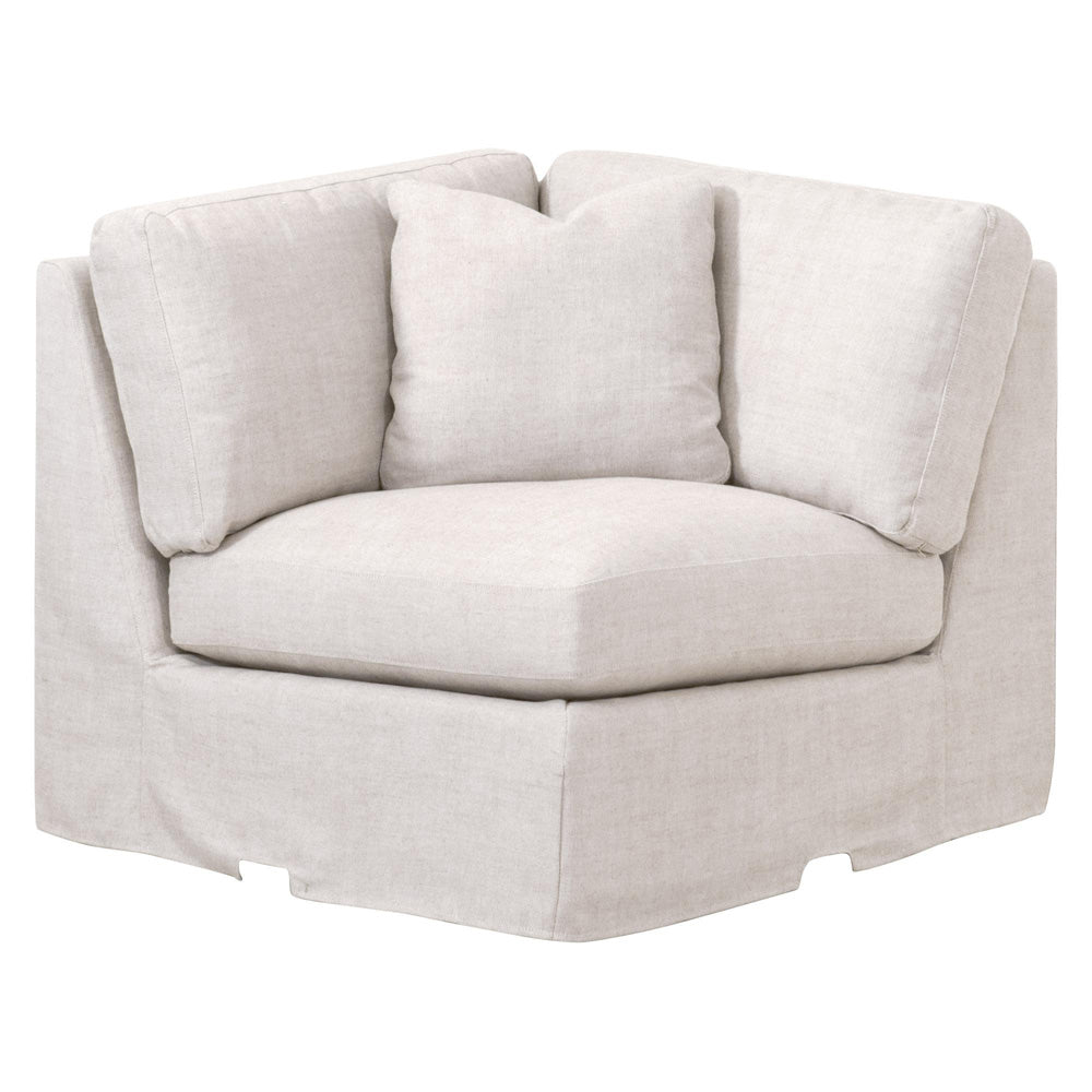 Essentials For Living - Stitch & Hand - Upholstery Lena Modular Slipcover Corner Chair - 6603-CRN.BISQ view 1
