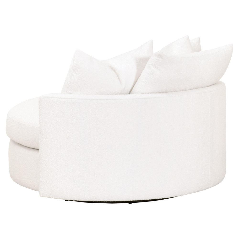 Essentials For Living - Stitch & Hand - Upholstery Lourne Grand Swivel Sofa Chair - 6644.BOU-SNO view 4