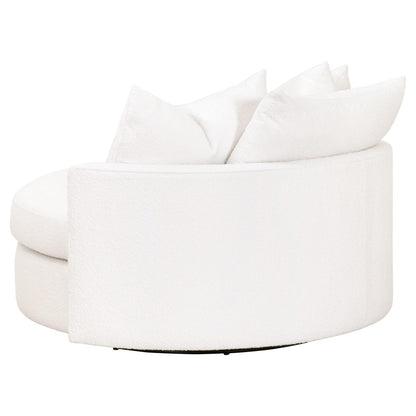 Essentials For Living - Stitch & Hand - Upholstery Lourne Grand Swivel Sofa Chair - 6644.BOU-SNO view 4
