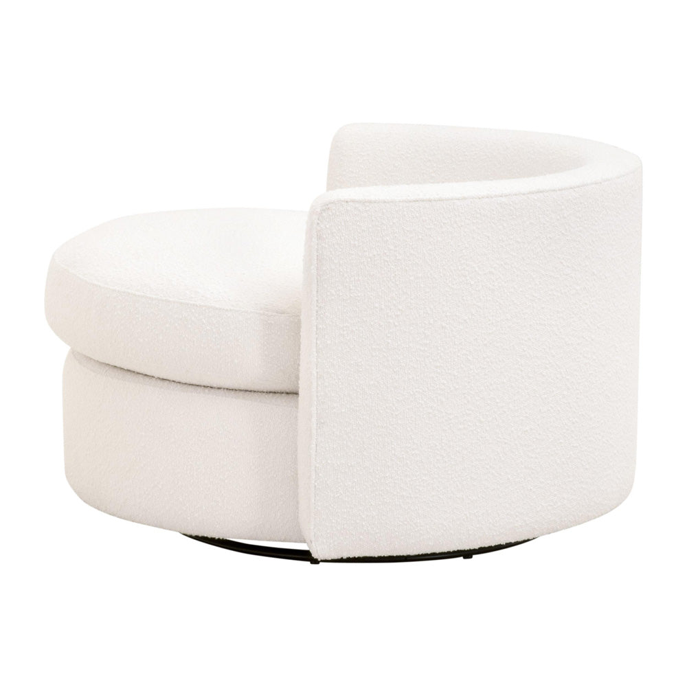 Essentials For Living - Stitch & Hand - Upholstery Lourne Petite Swivel Sofa Chair - 6644-P.BOU-SNO view 11