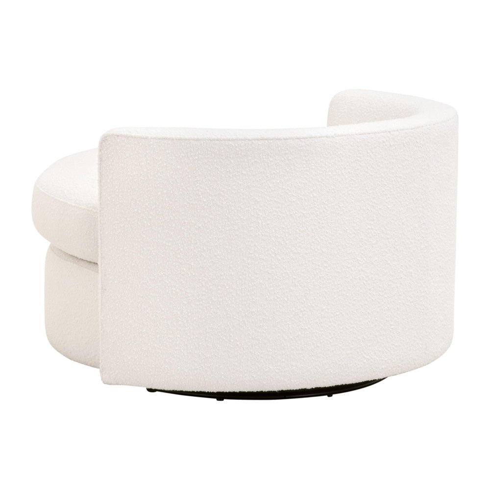 Essentials For Living - Stitch & Hand - Upholstery Lourne Petite Swivel Sofa Chair - 6644-P.BOU-SNO view 12