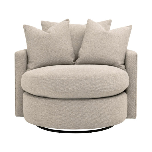 Essentials For Living - Stitch & Hand - Upholstery Lourne Petite Swivel Sofa Chair - 6644-P.LGJUT view 1