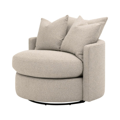 Essentials For Living - Stitch & Hand - Upholstery Lourne Petite Swivel Sofa Chair - 6644-P.LGJUT view 2