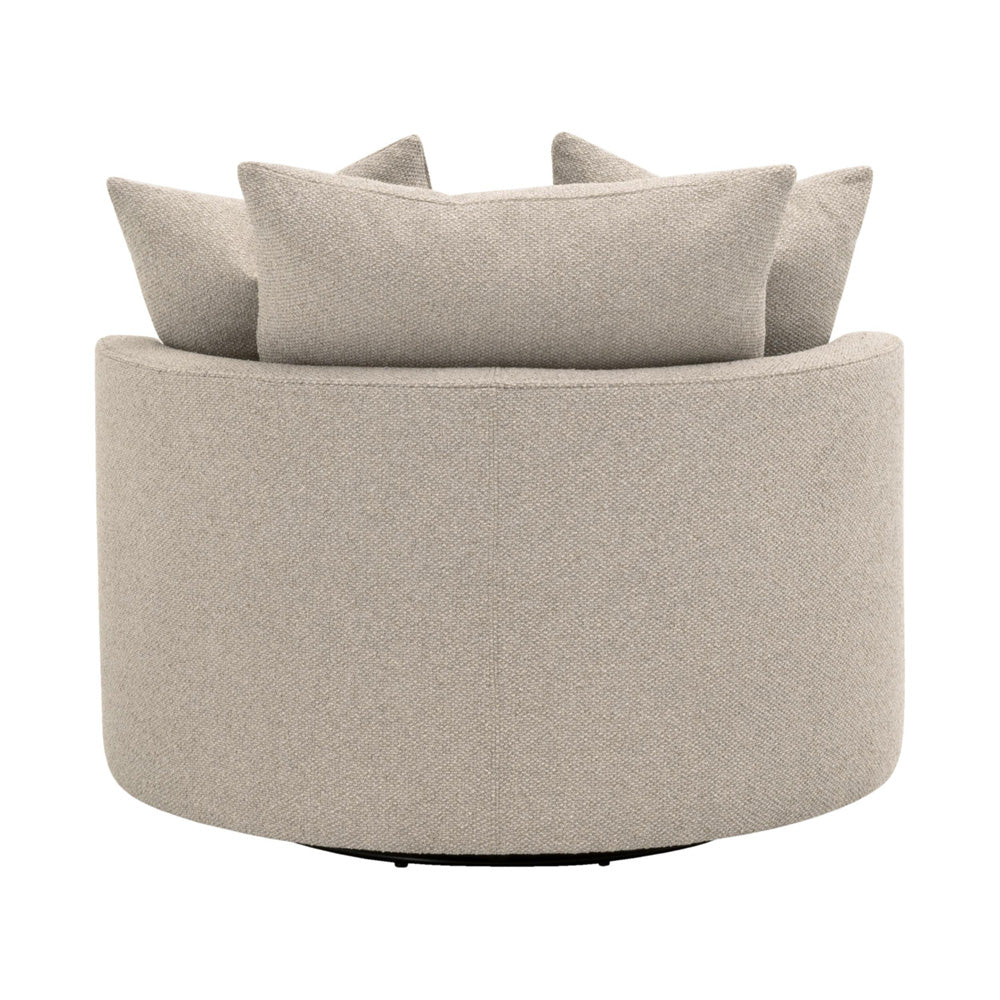 Essentials For Living - Stitch & Hand - Upholstery Lourne Petite Swivel Sofa Chair - 6644-P.LGJUT view 5