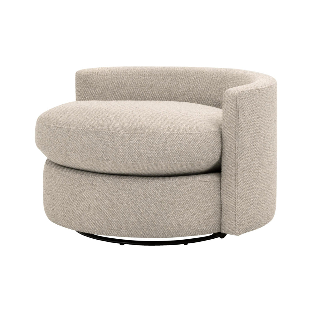 Essentials For Living - Stitch & Hand - Upholstery Lourne Petite Swivel Sofa Chair - 6644-P.LGJUT view 6