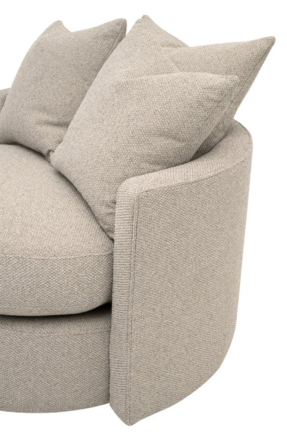 Essentials For Living - Stitch & Hand - Upholstery Lourne Petite Swivel Sofa Chair - 6644-P.LGJUT view 7