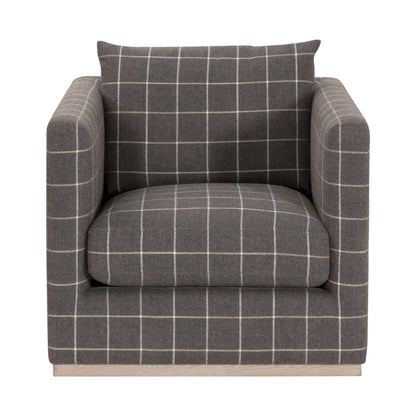Essentials For Living - Stitch & Hand - Upholstery Siena Plinth Base Swivel Club Chair - 6608.WSTL/NG view 1