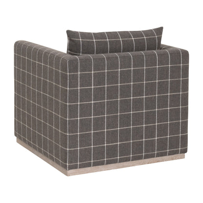 Essentials For Living - Stitch & Hand - Upholstery Siena Plinth Base Swivel Club Chair - 6608.WSTL/NG view 4