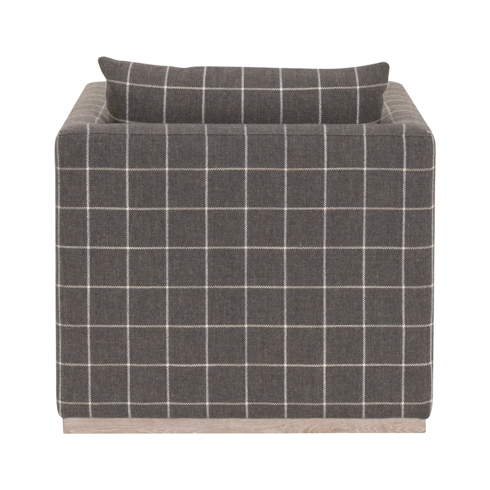Essentials For Living - Stitch & Hand - Upholstery Siena Plinth Base Swivel Club Chair - 6608.WSTL/NG view 5