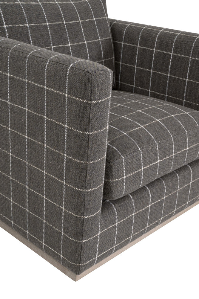 Essentials For Living - Stitch & Hand - Upholstery Siena Plinth Base Swivel Club Chair - 6608.WSTL/NG view 7