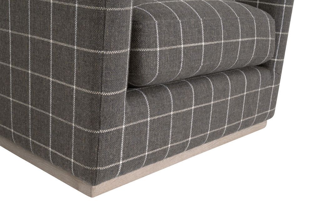 Essentials For Living - Stitch & Hand - Upholstery Siena Plinth Base Swivel Club Chair - 6608.WSTL/NG view 8