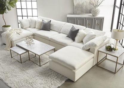 Essentials For Living - Stitch & Hand - Upholstery Sky Modular Ottoman - 6610-0.LPPRL view 8