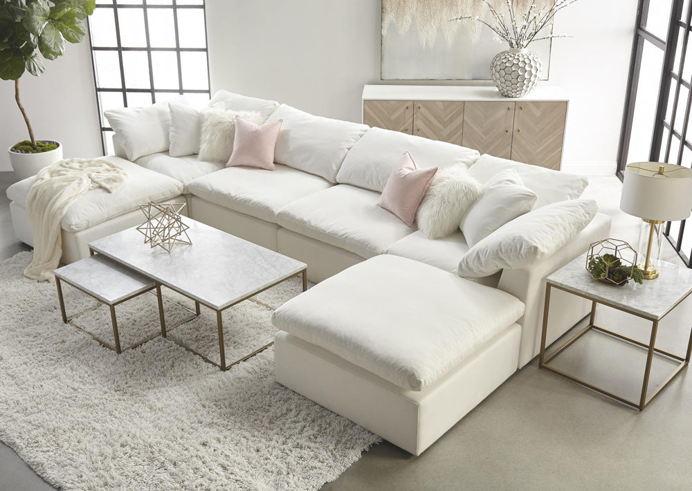 Essentials For Living - Stitch & Hand - Upholstery Sky Modular Ottoman - 6610-0.LPPRL view 9