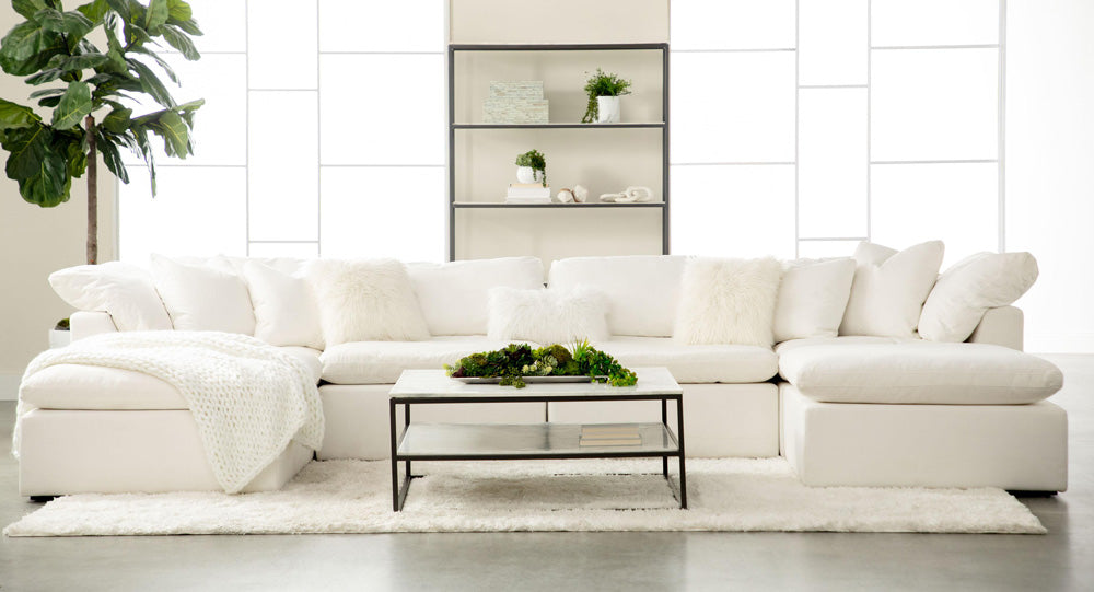 Essentials For Living - Stitch & Hand - Upholstery Sky Modular Ottoman - 6610-0.LPPRL view 11