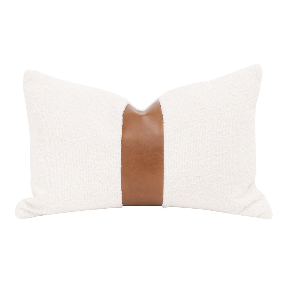 Essentials For Living - Stitch & Hand - Upholstery The Split Decision 20" Essential Lumbar Pillow, Set of 2 - 7207-20.BOU-SNO/WB view 1