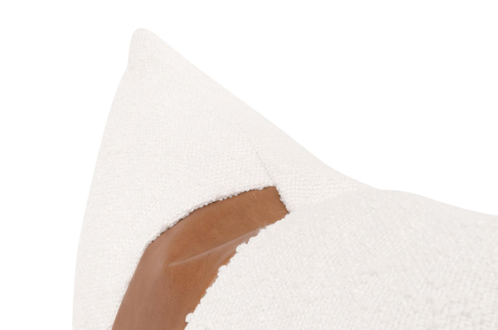 Essentials For Living - Stitch & Hand - Upholstery The Split Decision 20" Essential Lumbar Pillow, Set of 2 - 7207-20.BOU-SNO/WB view 3