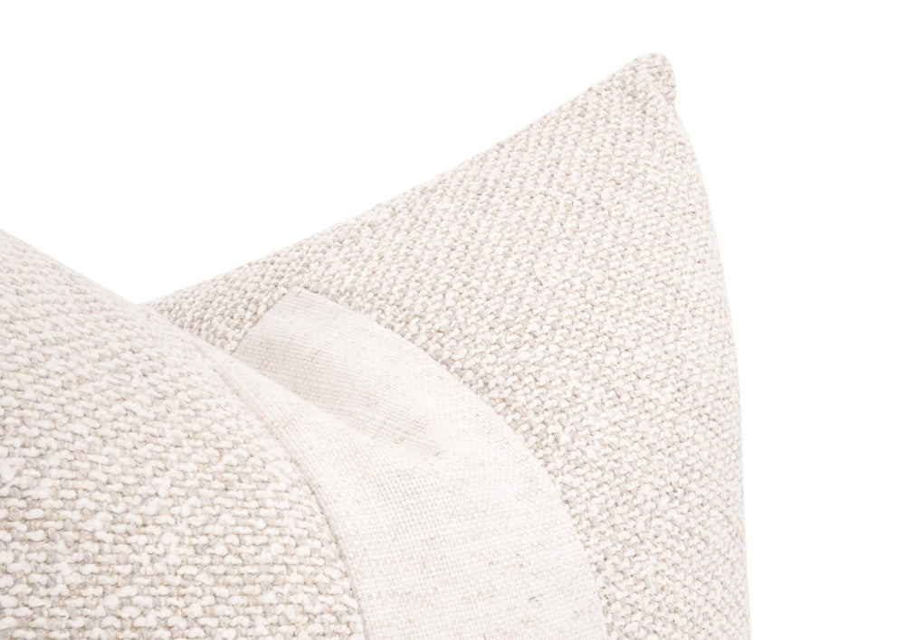 Essentials For Living - Stitch & Hand - Upholstery The Split Decision 22" Essential Pillow, Set of 2 - 7206-22.LGLIN/TXCRM view 3