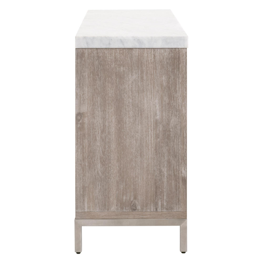 Essentials For Living - Traditions Azure Carrera 6-Drawer Double Dresser - 6155.NG-BSTL/WHT_CLOSEOUT view 5
