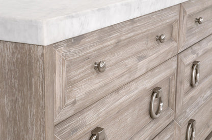 Essentials For Living - Traditions Azure Carrera 6-Drawer Double Dresser - 6155.NG-BSTL/WHT_CLOSEOUT view 6