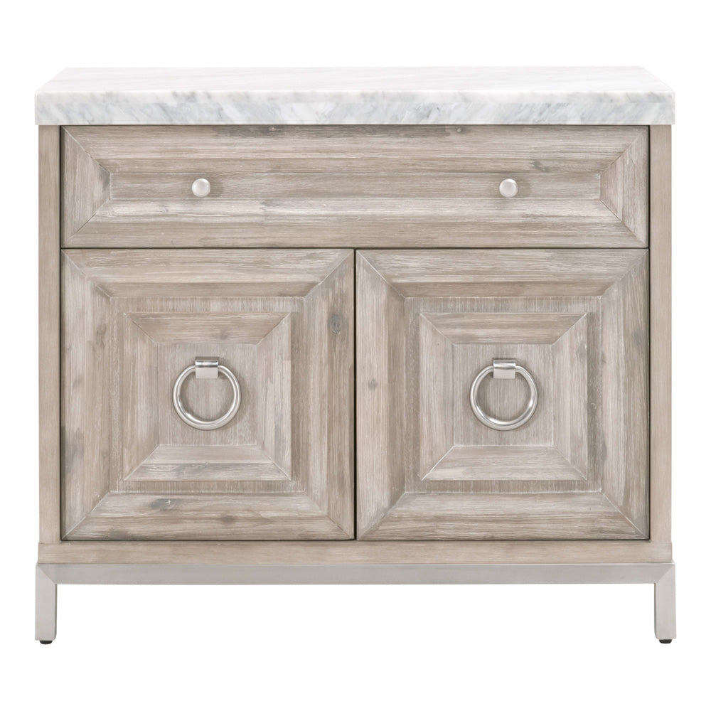 Essentials For Living - Traditions Azure Carrera Media Chest - 6154.NG-BSTL/WHT_CLOSEOUT view 1