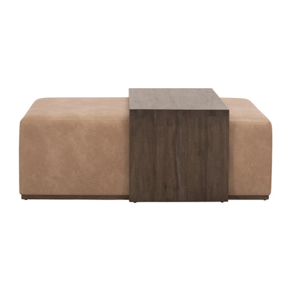 Essentials For Living - Traditions Dovetail Upholstered Coffee Table - 6042.BBRN/IVT view 1