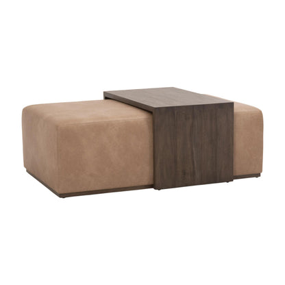 Essentials For Living - Traditions Dovetail Upholstered Coffee Table - 6042.BBRN/IVT view 2