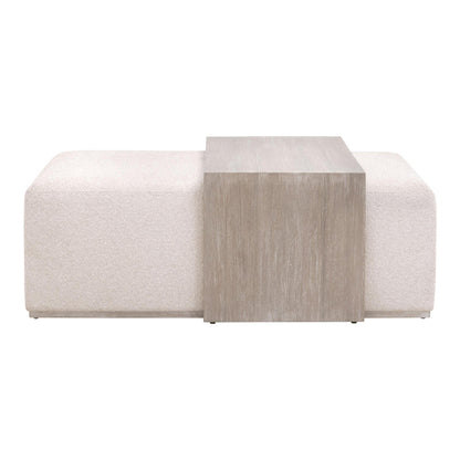 Essentials For Living - Traditions Dovetail Upholstered Coffee Table - 6042.NG/LGLIN view 1