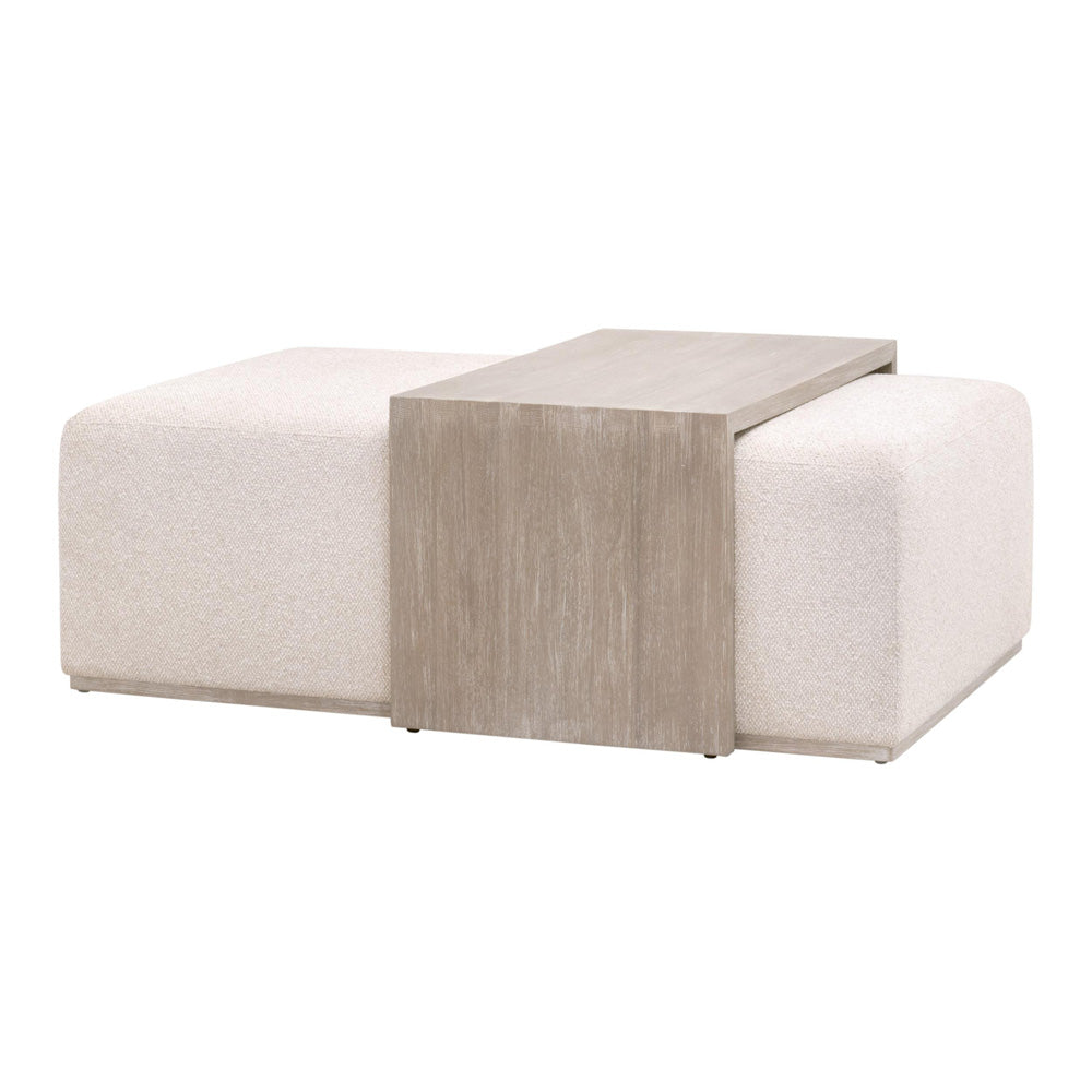 Essentials For Living - Traditions Dovetail Upholstered Coffee Table - 6042.NG/LGLIN view 3