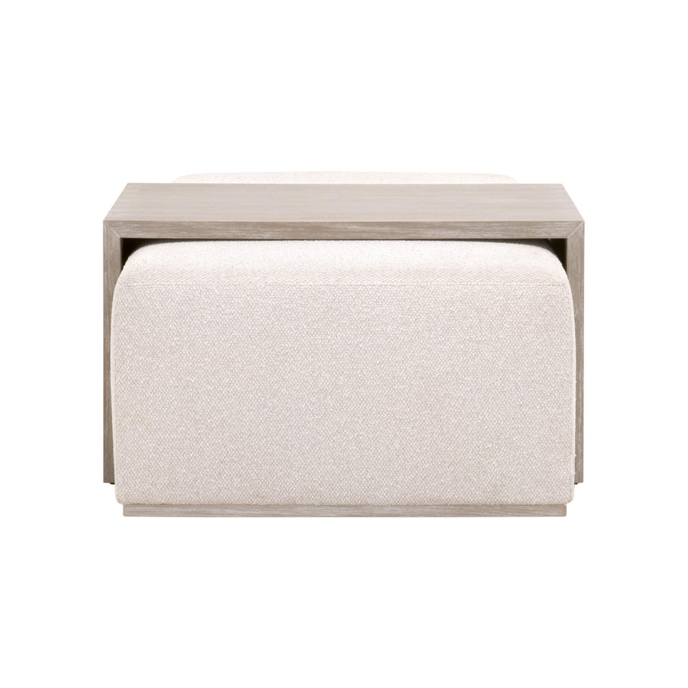 Essentials For Living - Traditions Dovetail Upholstered Coffee Table - 6042.NG/LGLIN view 8