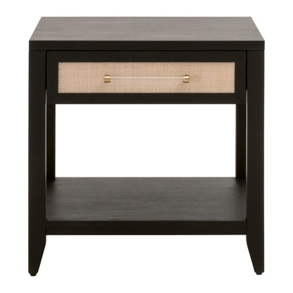 Essentials For Living - Traditions Holland 1-Drawer Side Table - 6144.B-BLK/NAT_CLOSEOUT view 1