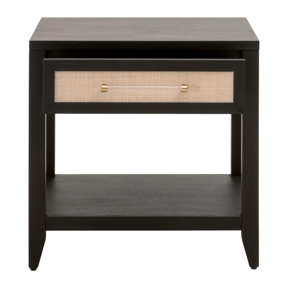 Essentials For Living - Traditions Holland 1-Drawer Side Table - 6144.B-BLK/NAT_CLOSEOUT view 2