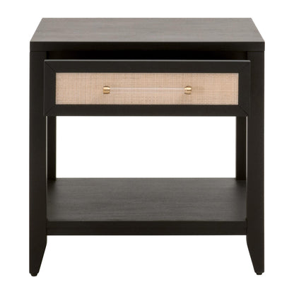 Essentials For Living - Traditions Holland 1-Drawer Side Table - 6144.B-BLK/NAT_CLOSEOUT view 2