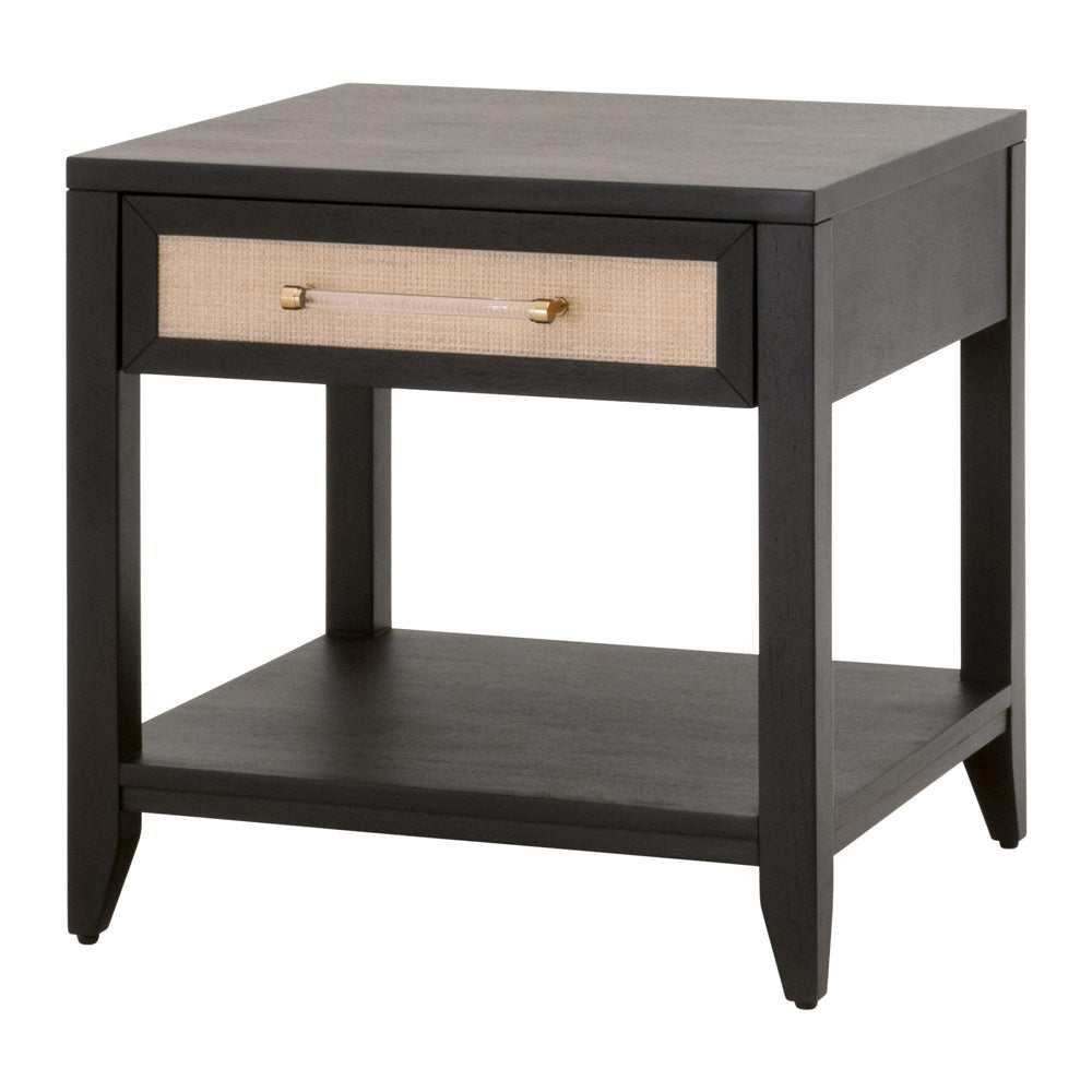 Essentials For Living - Traditions Holland 1-Drawer Side Table - 6144.B-BLK/NAT_CLOSEOUT view 3