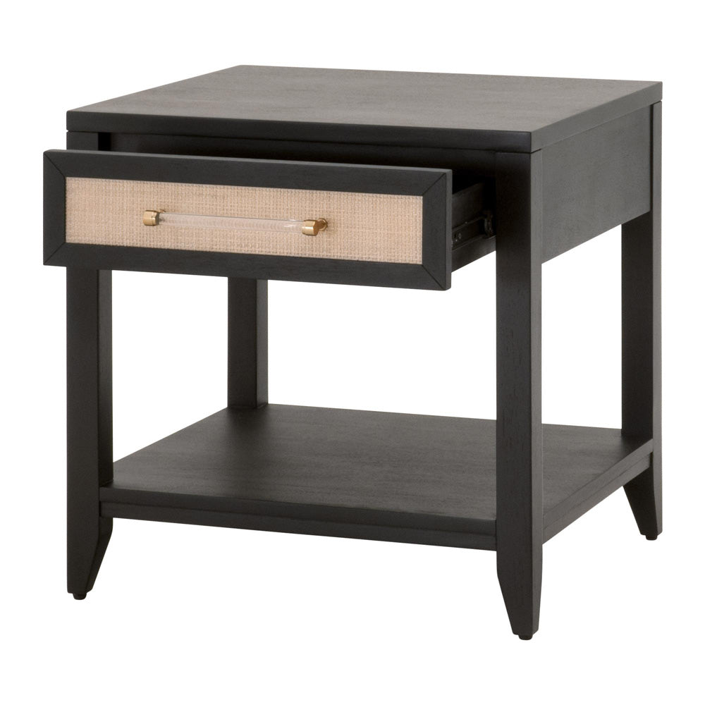 Essentials For Living - Traditions Holland 1-Drawer Side Table - 6144.B-BLK/NAT_CLOSEOUT view 4