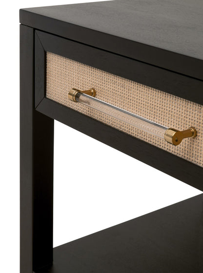 Essentials For Living - Traditions Holland 1-Drawer Side Table - 6144.B-BLK/NAT_CLOSEOUT view 5