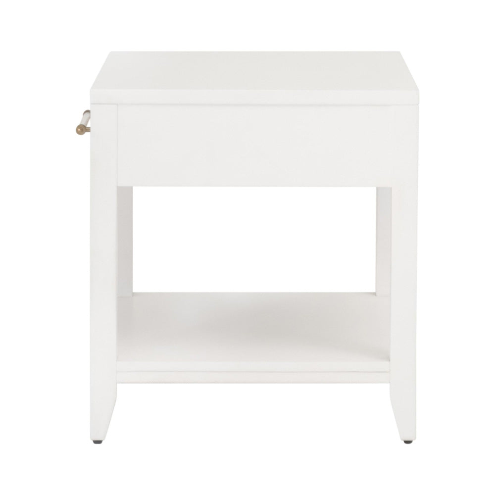 Essentials For Living - Traditions Holland 1-Drawer Side Table - 6144.WHT/NAT view 5