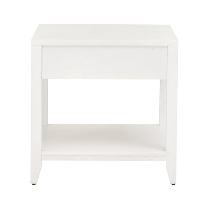 Essentials For Living - Traditions Holland 1-Drawer Side Table - 6144.WHT/NAT view 7