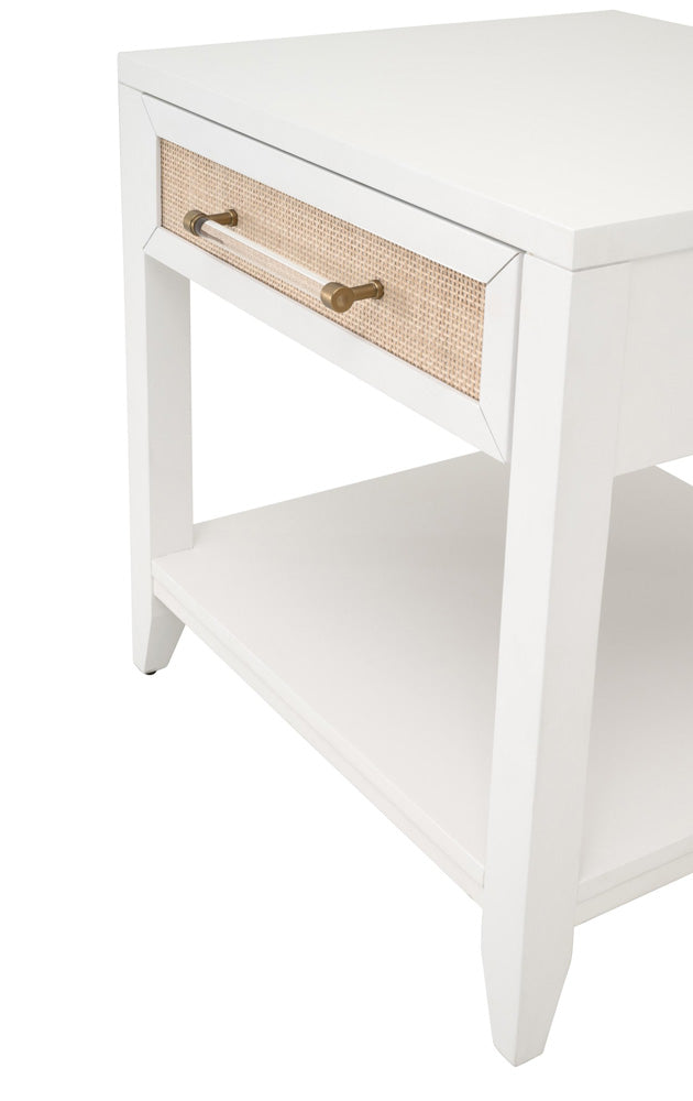 Essentials For Living - Traditions Holland 1-Drawer Side Table - 6144.WHT/NAT view 10