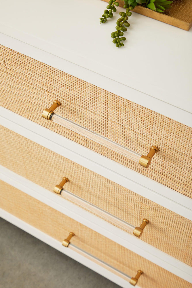 Essentials For Living - Traditions Holland 6-Drawer Double Dresser - 6148.WHT/NAT view 8