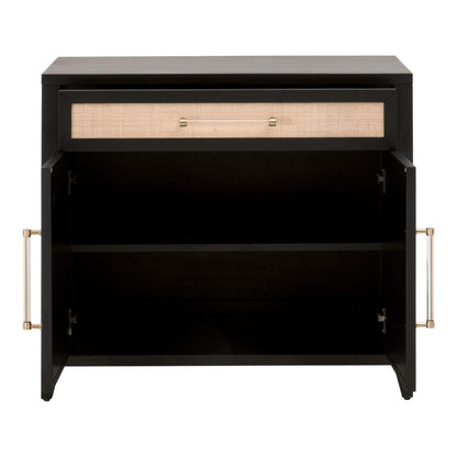 Essentials For Living - Traditions Holland Media Chest - 6146.B-BLK/NAT_CLOSEOUT view 2